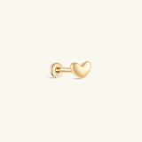Piercing de orelha SweetHeart em ouro maciço 14K