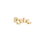Piercing de orelha Marquise em ouro maciço 14k