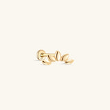 Piercing de orelha Marquise em ouro maciço 14k