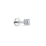Mini piercing de orelha clássico de ouro maciço 14K 3MM