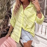 Oversized Stripe Blouse Yellow