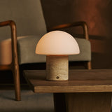 Maris Beige – Travertino Classico Travertine Rechargeable Table Lamp