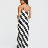 Mono Stripe Maxi Dress