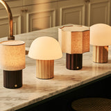Jord Dark Brown Rechargeable Table Lamp