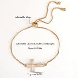 Hollowed Out Cross Bracelet