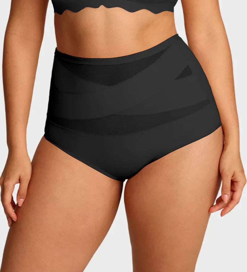 🌸 Last Day Special Price £9.99 ! 🔥Buy 1 Get 1 Free🎁Plus-Size High-Waist Cross Tummy Control Panties