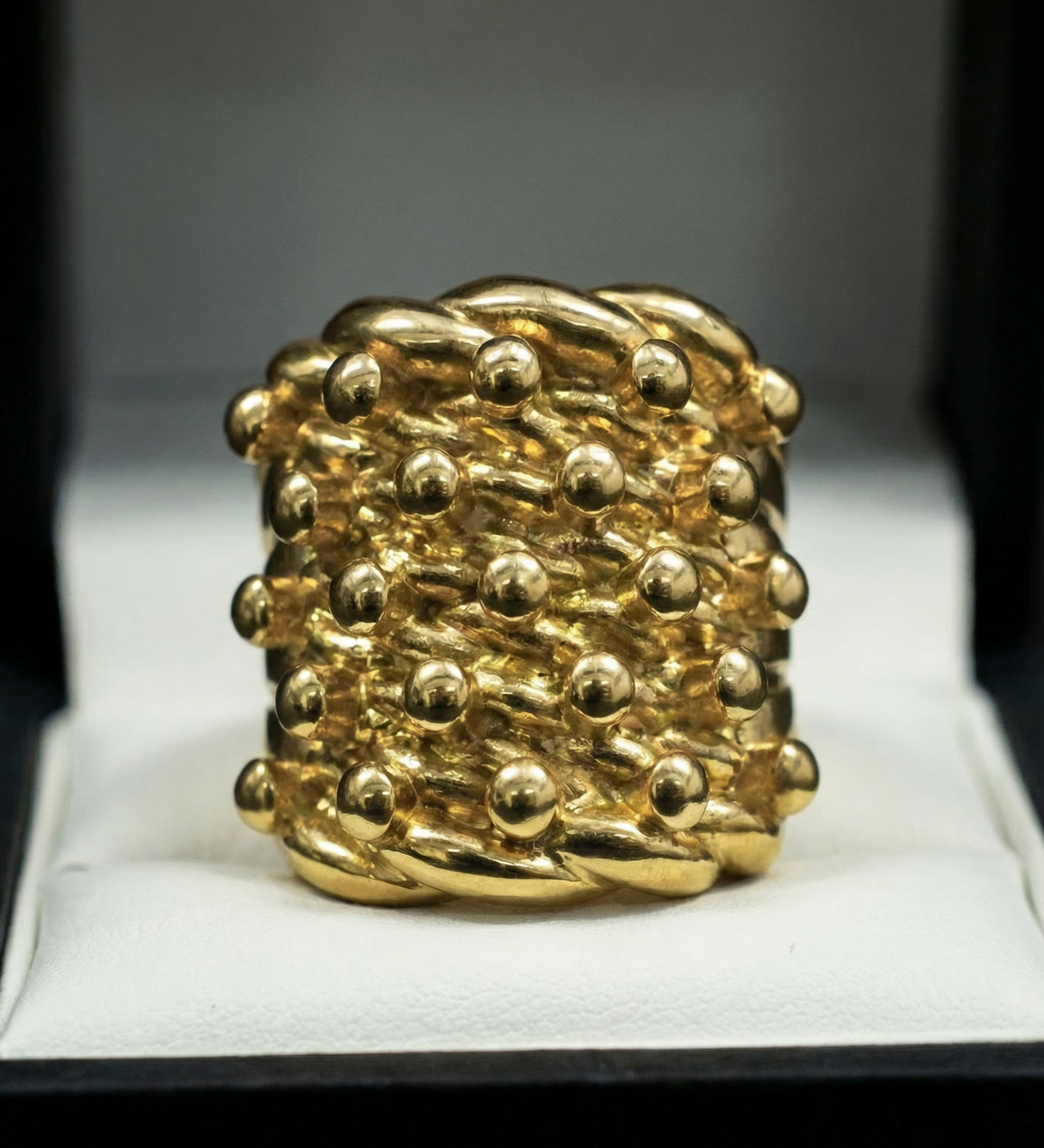 9ct Gold Filled Huge 5 Row Keeper Ring