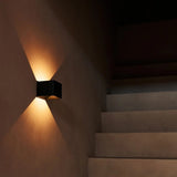 Tess Black Rechargeable Wall Lamp with Motion Sensor