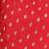 Red Flutter Sleeve Foil Midaxi Dress