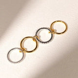 Set of four stainless steel stacking rings