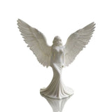Light Luxury 3D Printed Angel Goddess Healing Ornament Pure White Wings Desktop Decoration Home Craft Art Gift For Peace