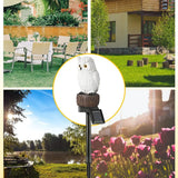Solar Decorative Garden Light, Waterproof Cute Animal Outdoor Figurine Lights Ornament Statue Decor for Pathway, Patio, Lawn