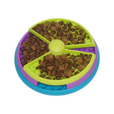 Twist & Turn Dog Slow Feeder Puzzle Bowl | Interactive Rotating Anti-Gulping Pet Feeder