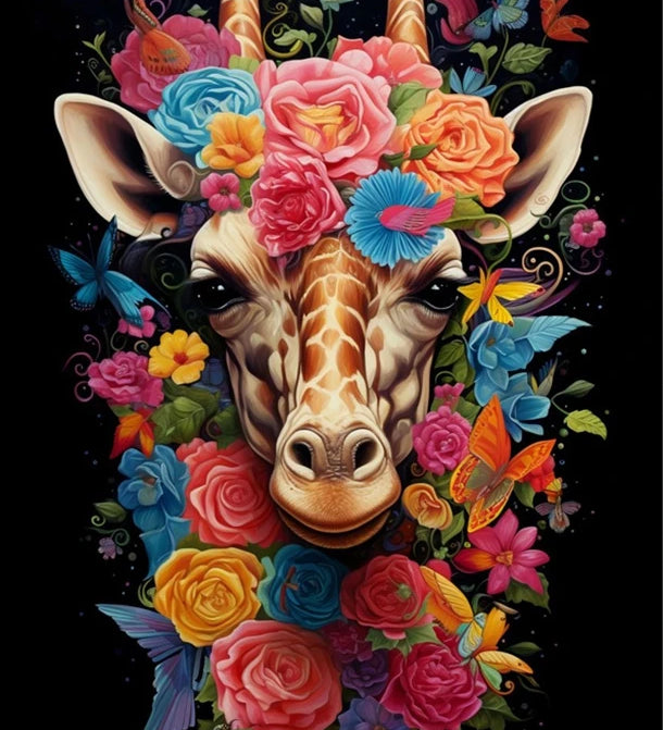 5D Animal Among Flowers Diamond Painting New 2025 Full Rhinestone Mosaic Embroidery Cross Stitch Kit Home Decor алмазная мозаика