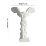 Greek Goddess Of Victory Character Statue Angel Wing Art Figurine Decoration Home Office Decor Resin Sculpture Ornament