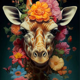 5D Animal Among Flowers Diamond Painting New 2025 Full Rhinestone Mosaic Embroidery Cross Stitch Kit Home Decor алмазная мозаика
