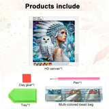 5D DIY Diamond Painting Flower Kit Women and Owl Decoration DIY Alien Diamond Mosaic Art Gift Crafts Wall Home Decoration