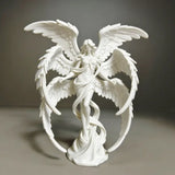 Light Luxury 3D Printed Angel Goddess Healing Ornament Pure White Wings Desktop Decoration Home Craft Art Gift For Peace