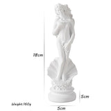 Resin Greek Godness Statue Living Room Study Desktop Bookshelf Decor Art Sculpture White Mythology Venus Aphrodite Figurine Gift
