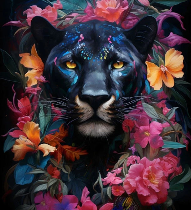 5D Animal Among Flowers Diamond Painting New 2025 Full Rhinestone Mosaic Embroidery Cross Stitch Kit Home Decor алмазная мозаика