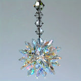 1PC Sparkling Glass Suncatcher Crystal Star Hanging Ornament for Window & Office Decor - Ideal Anniversary Gift for Her/Him
