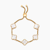 Mother Of Pearl Clover Bracelet