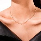Sphere Necklace & Bracelet Matching Set Gold