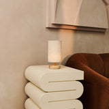 Ben Light Brown Cordless Wooden Table Lamp