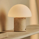 Maris Beige – Travertino Classico Travertine Rechargeable Table Lamp
