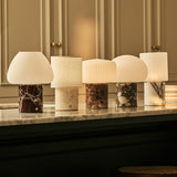 Maris Beige – Travertino Classico Travertine Rechargeable Table Lamp