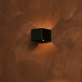 Tess Black Rechargeable Wall Lamp with Motion Sensor