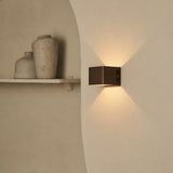 Tess Mocha Brown Rechargeable Wall Lamp with Motion Sensor