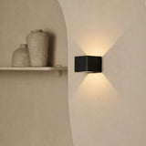 Tess Black Rechargeable Wall Lamp with Motion Sensor