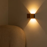 Tess Mocha Brown Rechargeable Wall Lamp with Motion Sensor