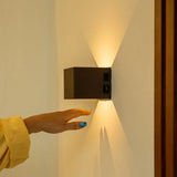 Tess Mocha Brown Rechargeable Wall Lamp with Motion Sensor