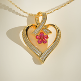 Heart Flower Pendant
