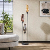 Vloerlamp Alune - 3-lichts - Mix - Glas - 168 cm