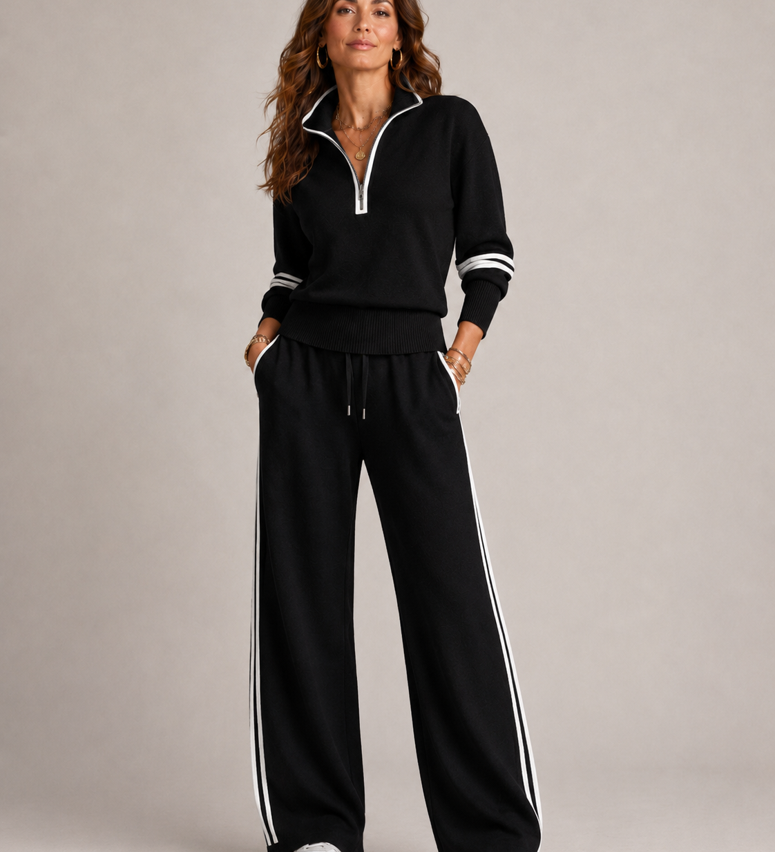 FRESH LABEL | Serena - Zip Sweater Set
