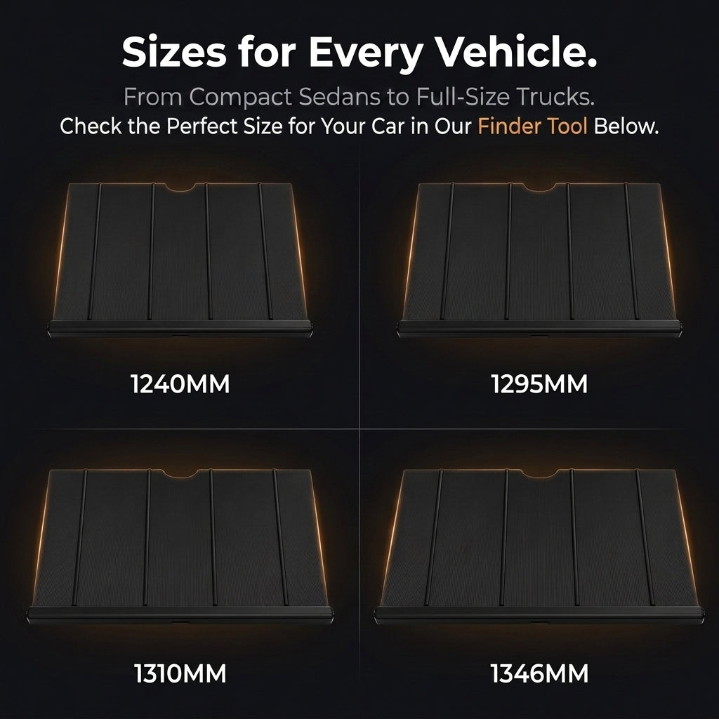 Sunshade sizes for every vehicle