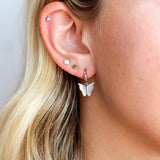 Opal 4mm Flat Back Stud