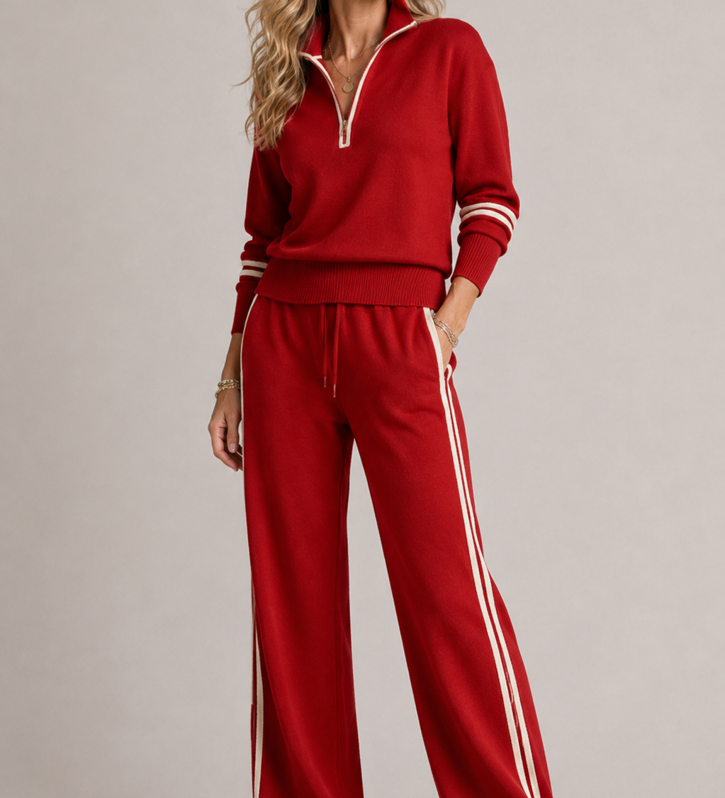 FRESH LABEL | Serena - Zip Sweater Set