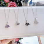 Crystal swan necklace collection