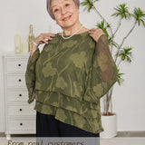 Chiffon Floral Layered Blouse