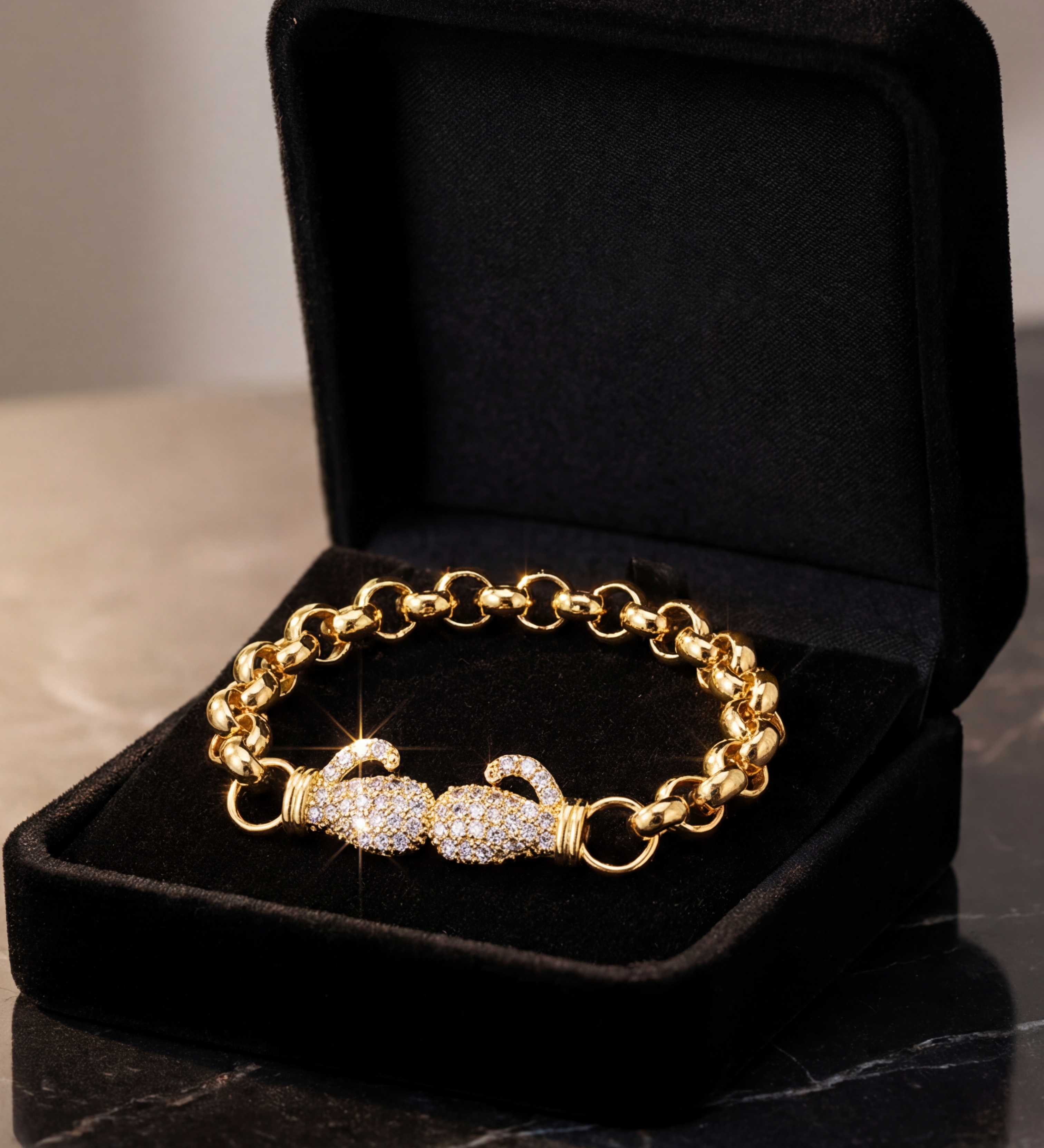 Gold Filled Kids Charm Belcher Bracelets