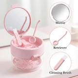 Mirror, retriever and cleaning brush