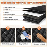 Waterproof Hard Bottom Dog Car Seat Cover with Mesh Window