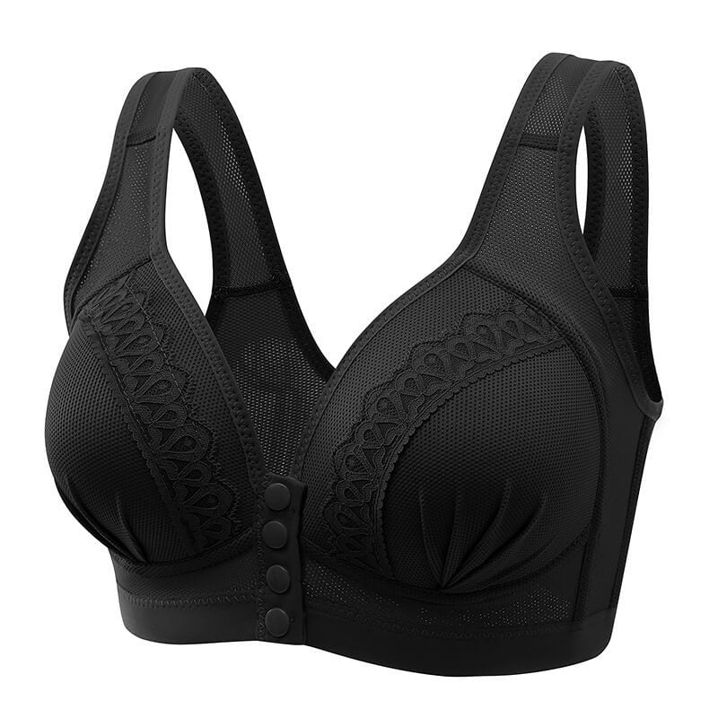 🎁BUY 1 GET 2 FREE⏳Front Button Breathable Skin-Friendly Cotton Bra