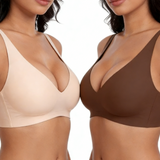 💗LAST DAY SALE 50% OFF⚡50K+ SOLD!!💕 Jelly Wireless Womens Comfortable Wireless Bras Push Up Bralettes Seamless Tshirts Bras Deep V Everyday Bras
