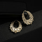 GOLD XL 48MM LONG GYPSY CREOLE EARRINGS