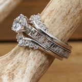 The Grand Cascade Wishbone Wedding Set